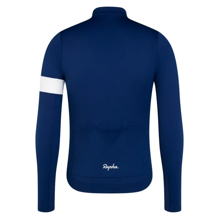 Men Core Thermal Long Sleeve Jersey Fudge White Alyssumkalamata White Alyssumnavywhiteblackwhiteultramarinewhitedeep Coffeewhitetanwhite Rapha Jerseys