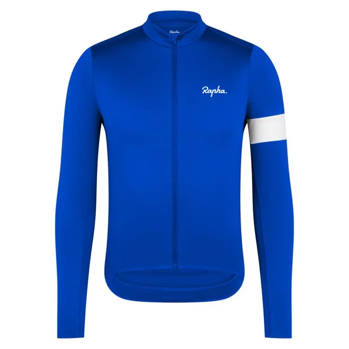 Men Core Thermal Long Sleeve Jersey Fudge White Alyssumkalamata White Alyssumnavywhiteblackwhiteultramarinewhitedeep Coffeewhitetanwhite Rapha Jerseys