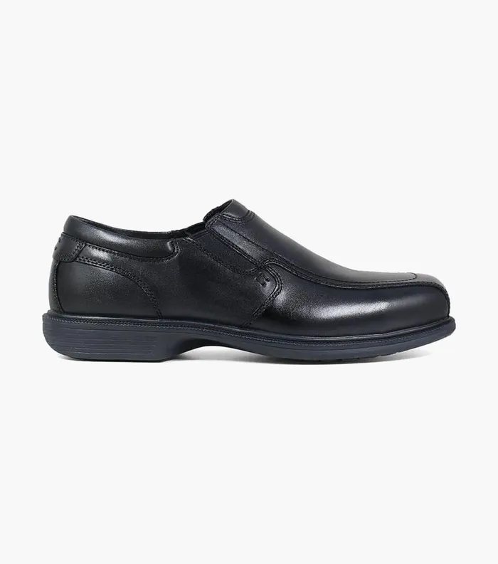 Men Coronis Steel Toe Bike Toe Slip On Black Florsheim Safety Shoes