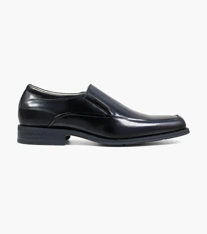Men Corvell Moc Toe Slip On Black Florsheim Dress Shoes