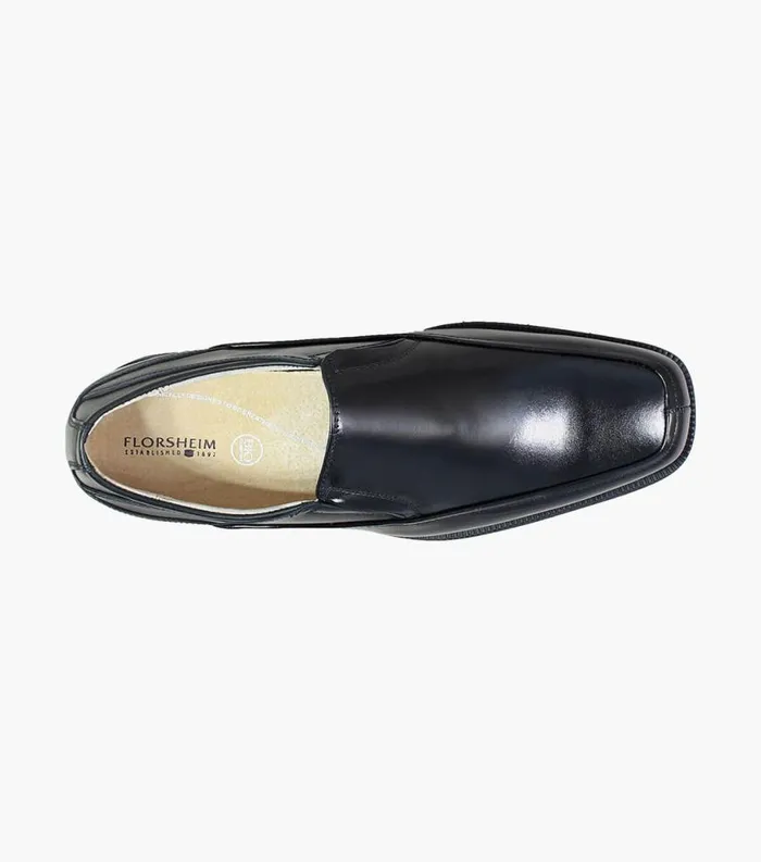 Men Corvell Moc Toe Slip On Black Florsheim Dress Shoes