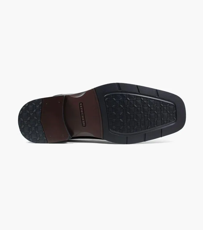 Men Corvell Moc Toe Slip On Black Florsheim Dress Shoes
