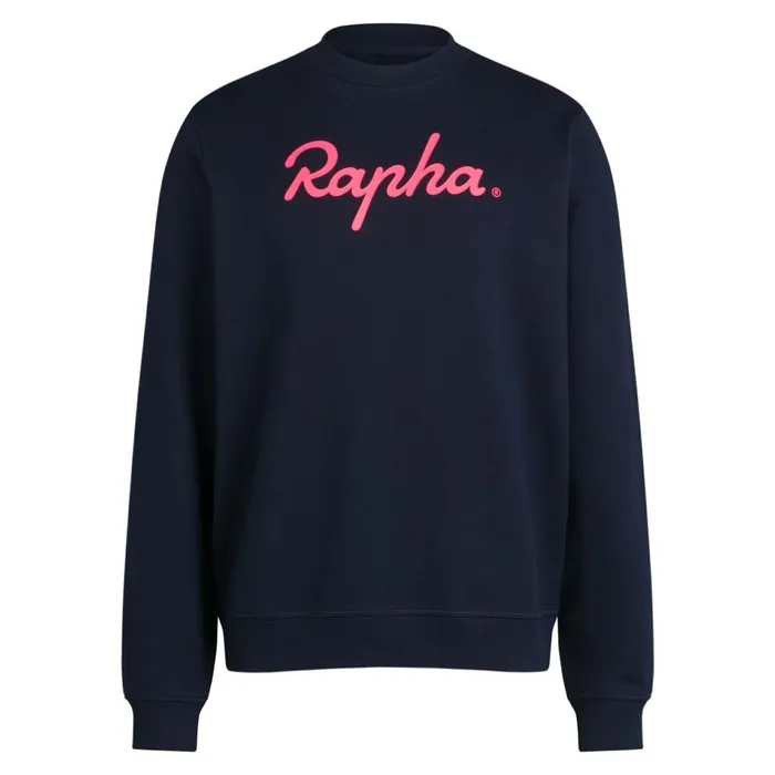 Men Cotton Sweatshirt 8211 Large Logo Blackwhitedark Navyhivis Pink Rapha Hoodies and Sweatshirts