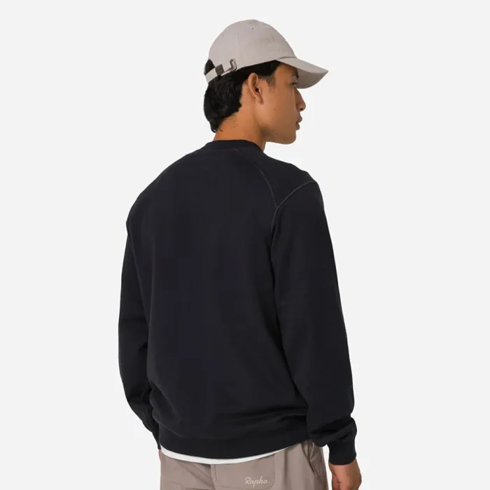 Men Cotton Sweatshirt 8211 Large Logo Blackwhitedark Navyhivis Pink Rapha Hoodies and Sweatshirts
