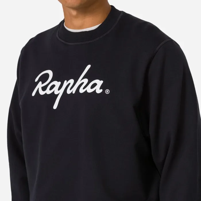 Men Cotton Sweatshirt 8211 Large Logo Blackwhitedark Navyhivis Pink Rapha Hoodies and Sweatshirts