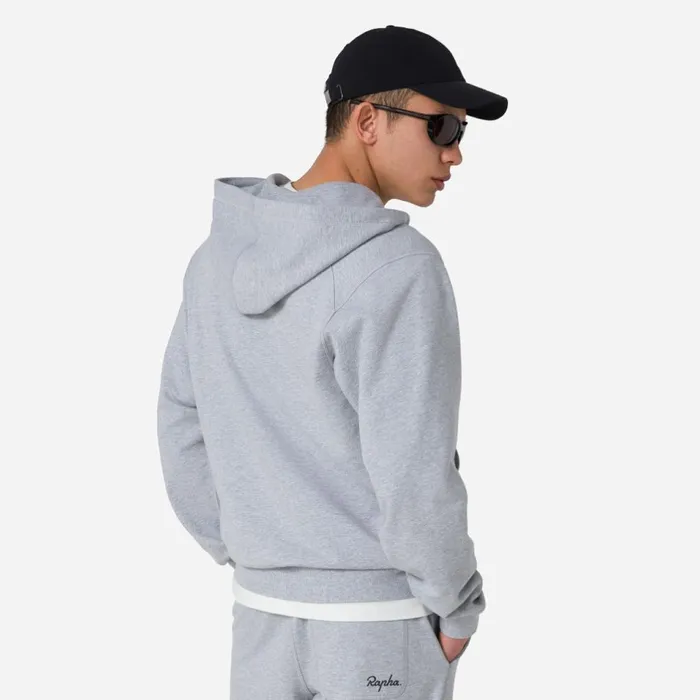 Men Cotton Zip Hoodie Blackgreylight Grey Marl Greydark Navynavyoffwhitestonedeep Olive Greenolive Green Rapha Hoodies and Sweatshirts