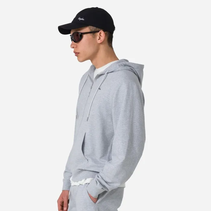 Men Cotton Zip Hoodie Blackgreylight Grey Marl Greydark Navynavyoffwhitestonedeep Olive Greenolive Green Rapha Hoodies and Sweatshirts