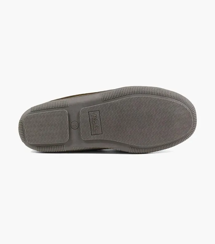 Men Cozzy Moc Toe Tie Slipper Chocolate Florsheim Casual Shoes