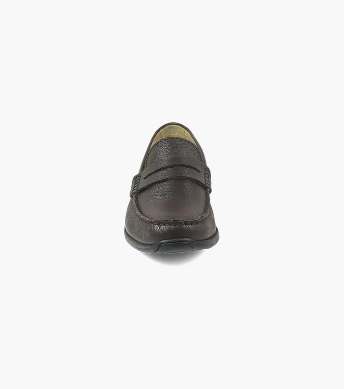 Men Creston Moc Toe Penny Driver Brown Tumbled Florsheim Casual Shoes