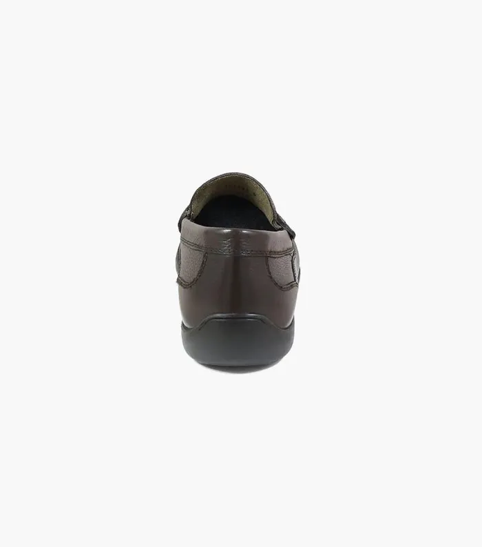 Men Creston Moc Toe Penny Driver Brown Tumbled Florsheim Casual Shoes