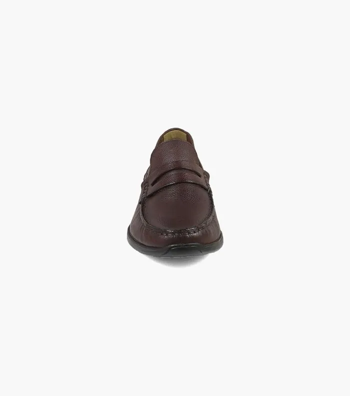 Men Creston Moc Toe Penny Driver Chocolate Florsheim Casual Shoes