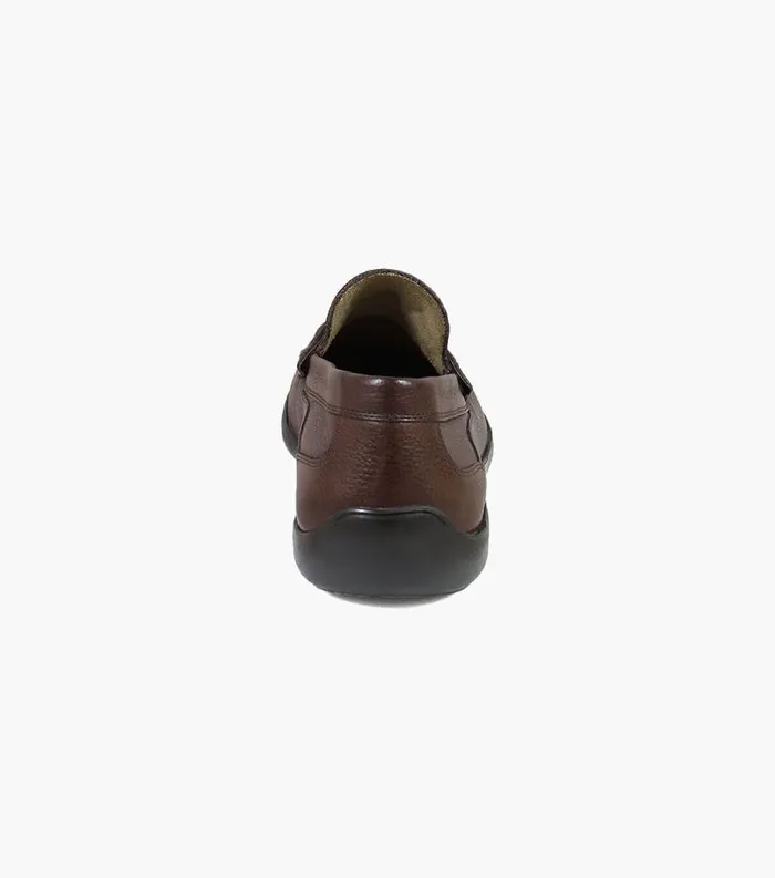 Men Creston Moc Toe Penny Driver Chocolate Florsheim Casual Shoes