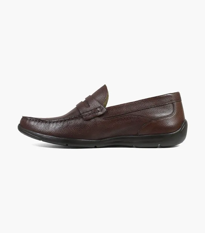 Men Creston Moc Toe Penny Driver Chocolate Florsheim Casual Shoes