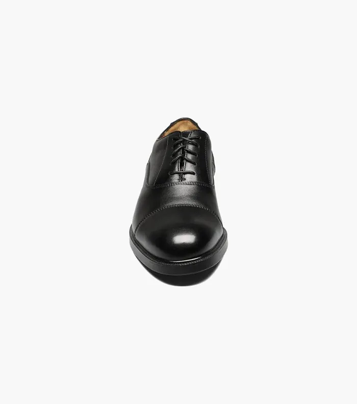 Men Dailey Cap Toe Oxford Black Florsheim Dress Shoes