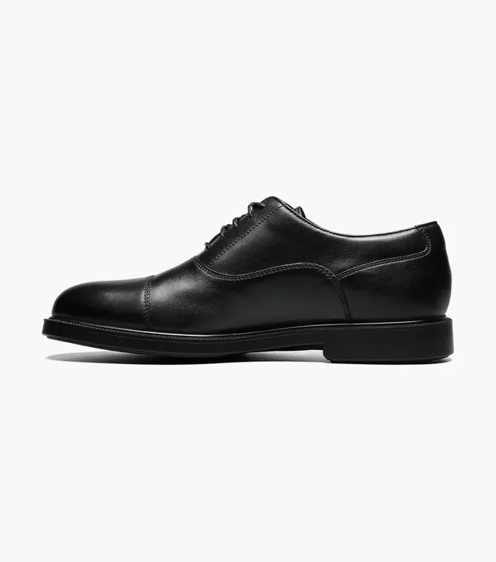 Men Dailey Cap Toe Oxford Black Florsheim Dress Shoes