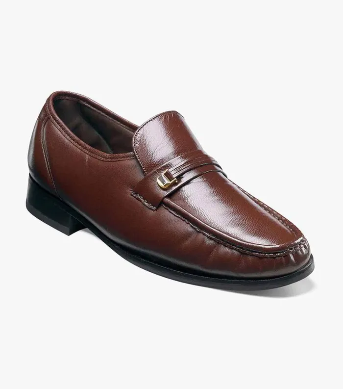 Men Dancer Moc Toe Bit Loafer Cognac Florsheim Dress Shoes
