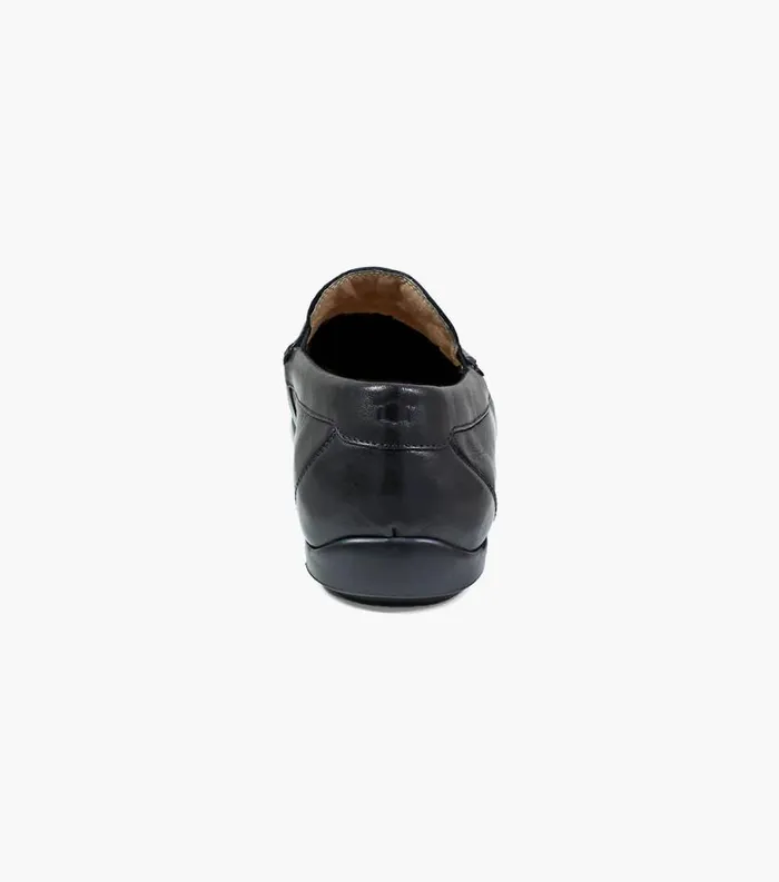 Men Draft Moc Toe Woven Driver Black Florsheim Casual Shoes