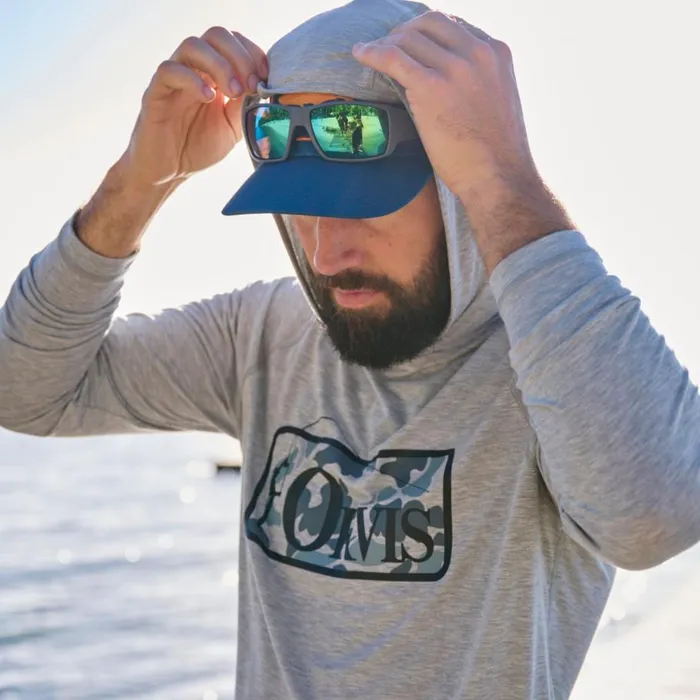 Men DriCasttrade Logo Hoodie Light Heather Grey Orvis Shirts