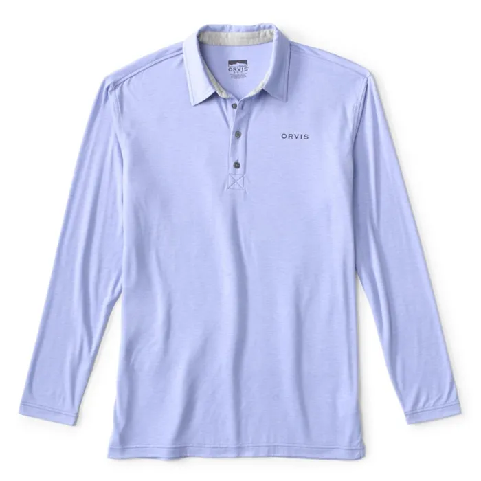 Men DriCasttrade Polo Shirt Bleached Blue Orvis Shirts