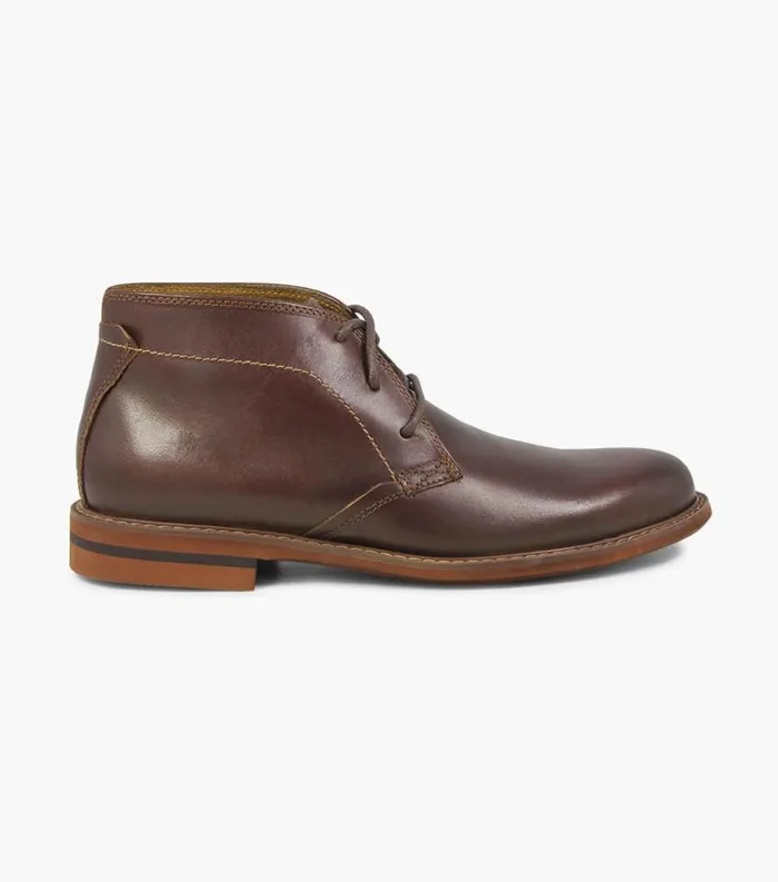 Men Duane Plain Toe Chukka Boot Brown Florsheim Dress Shoes