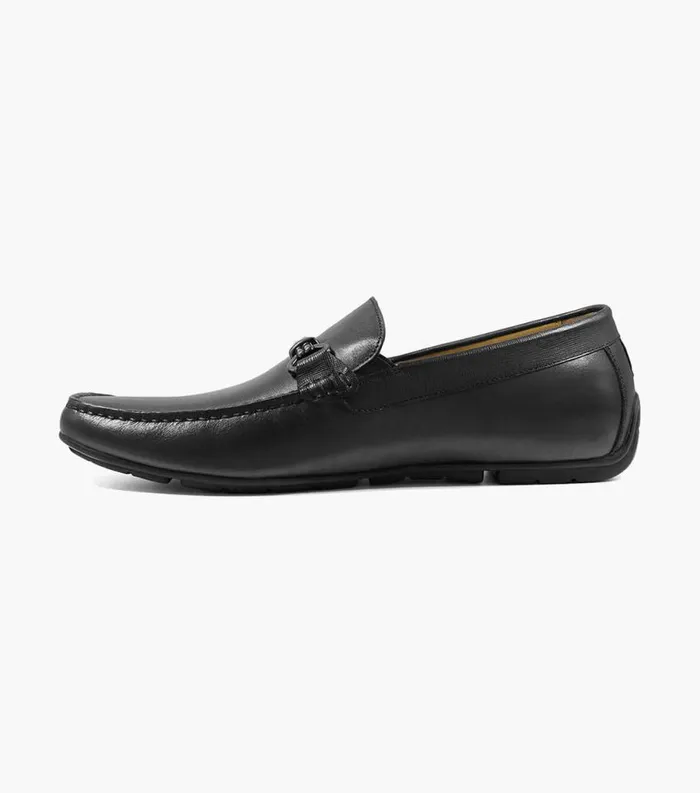 Men Dubino Moc Toe Bit Loafer Black Florsheim Dress Shoes