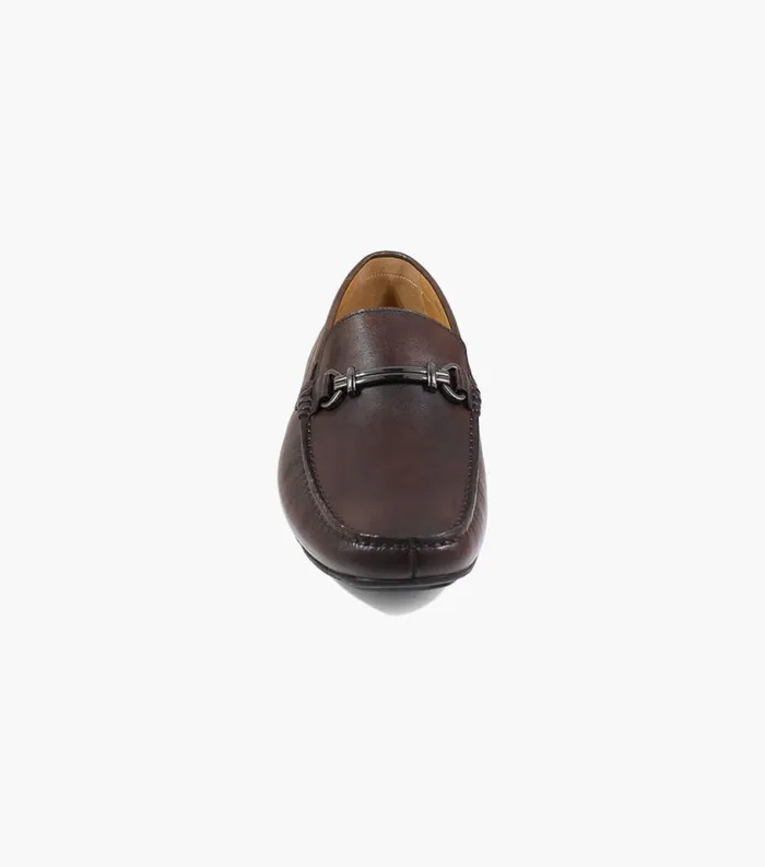 Men Dubino Moc Toe Bit Loafer Brown Florsheim Dress Shoes