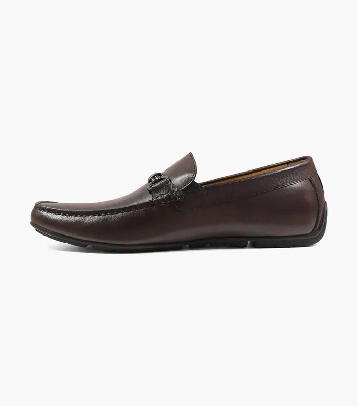 Men Dubino Moc Toe Bit Loafer Brown Florsheim Dress Shoes