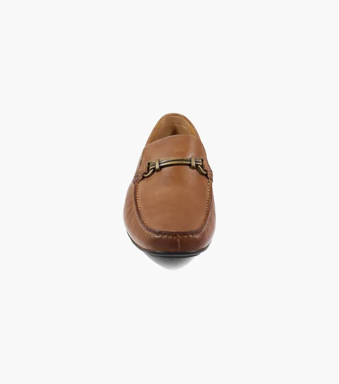 Men Dubino Moc Toe Bit Loafer Cognac Florsheim Dress Shoes