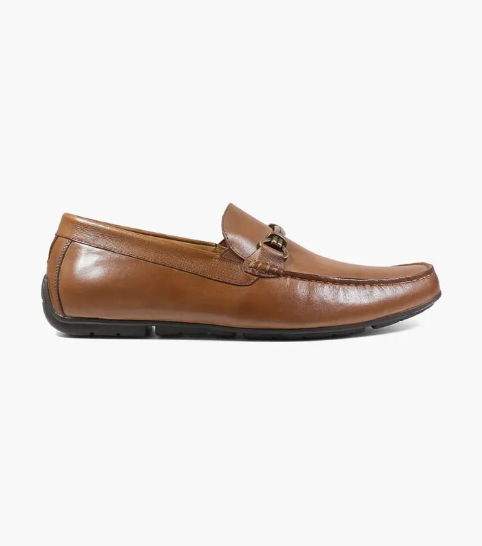 Men Dubino Moc Toe Bit Loafer Cognac Florsheim Dress Shoes