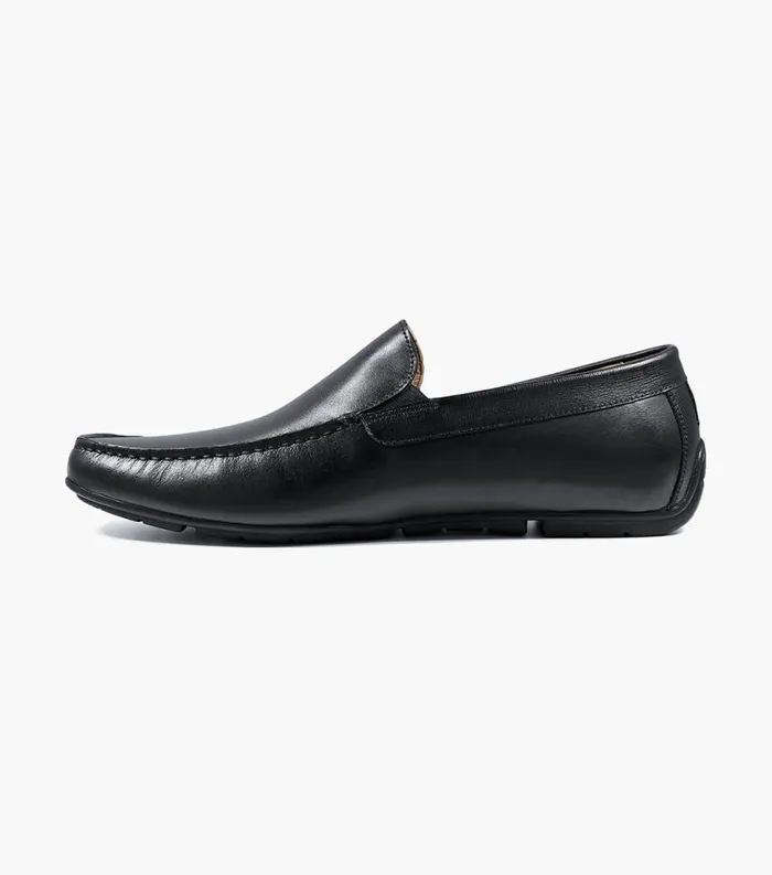 Men Dubino Moc Toe Venetian Slip On Black Florsheim Dress Shoes