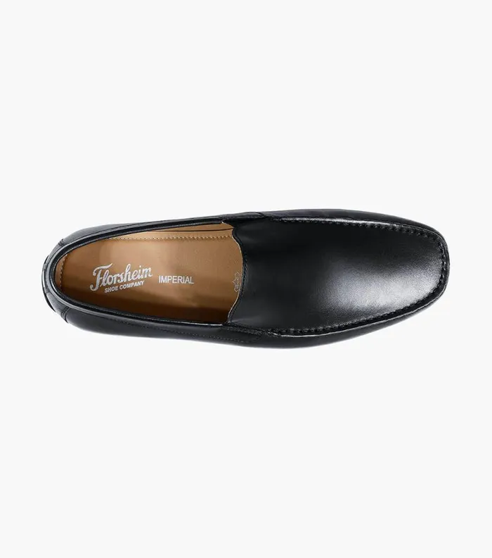 Men Dubino Moc Toe Venetian Slip On Black Florsheim Dress Shoes