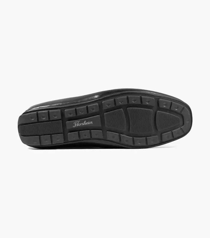 Men Dubino Moc Toe Venetian Slip On Black Florsheim Dress Shoes