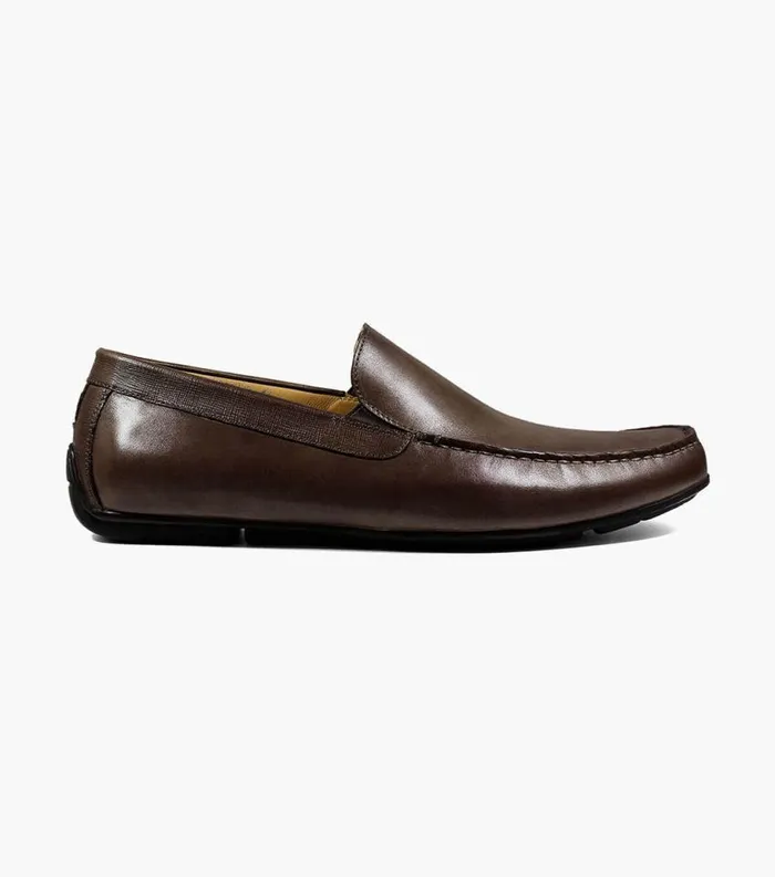 Men Dubino Moc Toe Venetian Slip On Brown Florsheim Dress Shoes