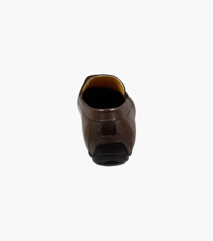 Men Dubino Moc Toe Venetian Slip On Brown Florsheim Dress Shoes