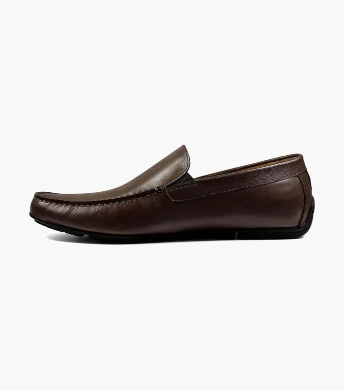 Men Dubino Moc Toe Venetian Slip On Brown Florsheim Dress Shoes