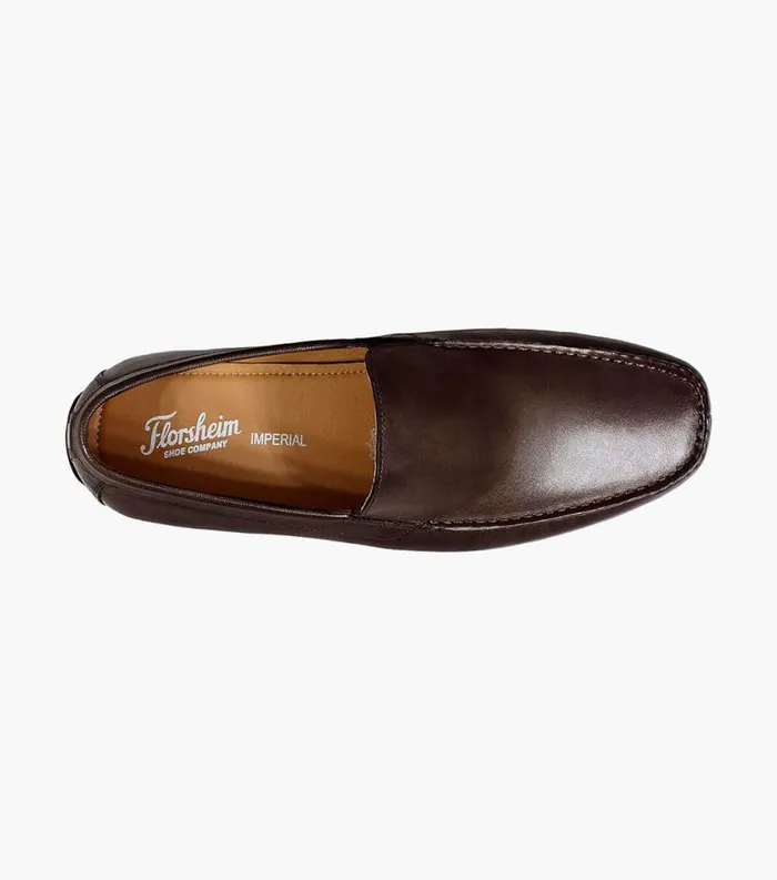 Men Dubino Moc Toe Venetian Slip On Brown Florsheim Dress Shoes