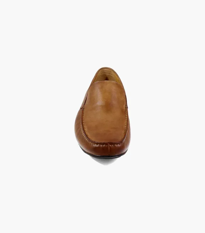 Men Dubino Moc Toe Venetian Slip On Cognac Florsheim Dress Shoes