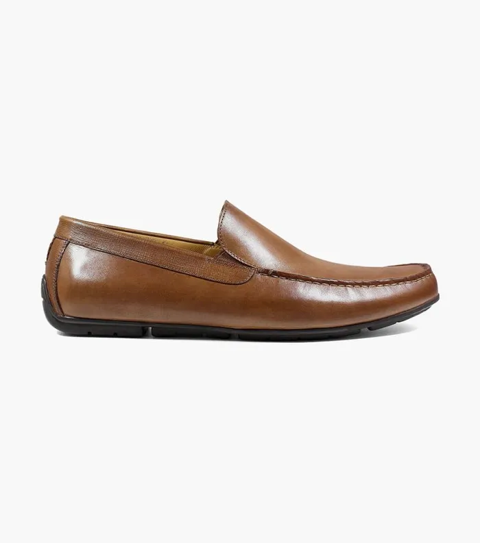 Men Dubino Moc Toe Venetian Slip On Cognac Florsheim Dress Shoes