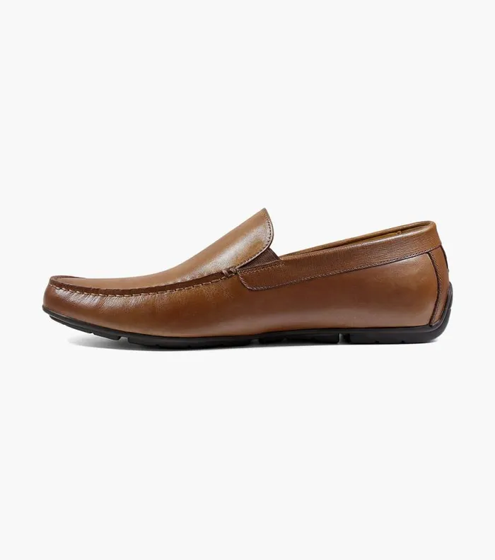 Men Dubino Moc Toe Venetian Slip On Cognac Florsheim Dress Shoes