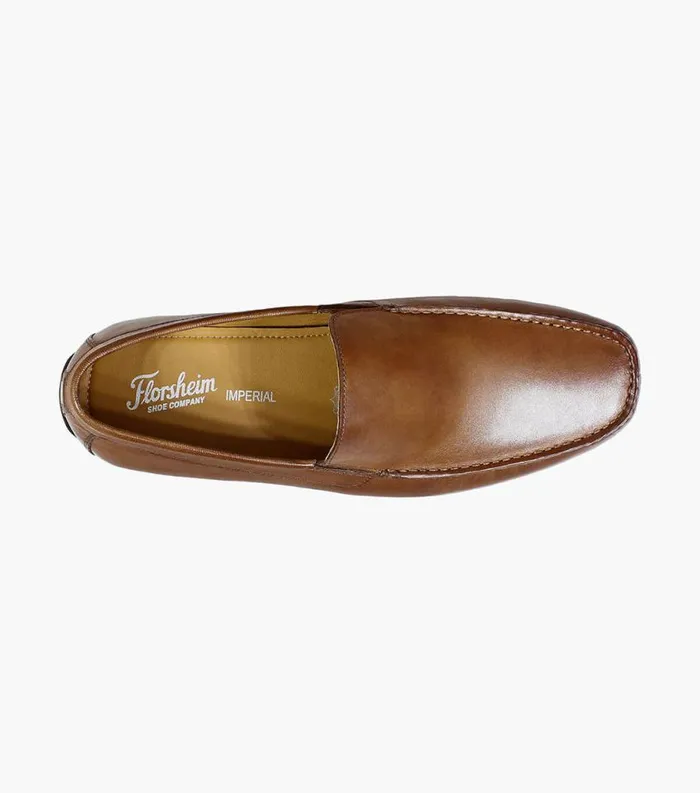 Men Dubino Moc Toe Venetian Slip On Cognac Florsheim Dress Shoes
