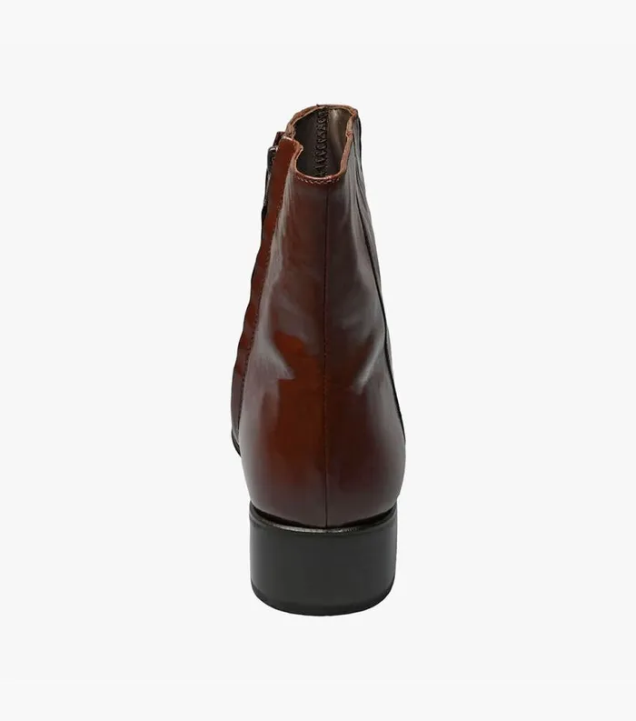 Men Duke Bike Toe Zipper Boot Cognac Florsheim Dress Shoes