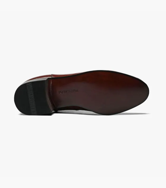 Men Duke Bike Toe Zipper Boot Cognac Florsheim Dress Shoes