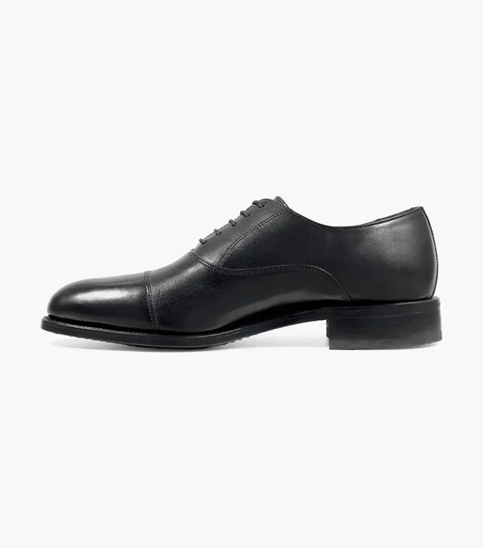 Men Edgar Cap Toe Oxford Black Florsheim Dress Shoes