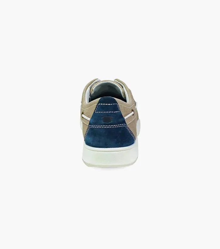 Men Edge Moc Toe Boat Shoe Khaki Florsheim Casual Shoes