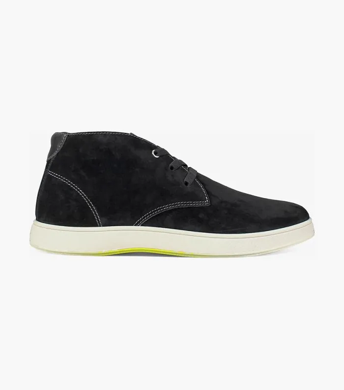 Men Edge Plain Toe Chukka Boot Black Florsheim Casual Shoes