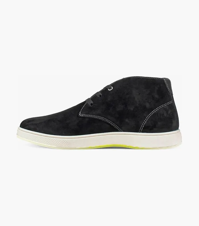 Men Edge Plain Toe Chukka Boot Black Florsheim Casual Shoes