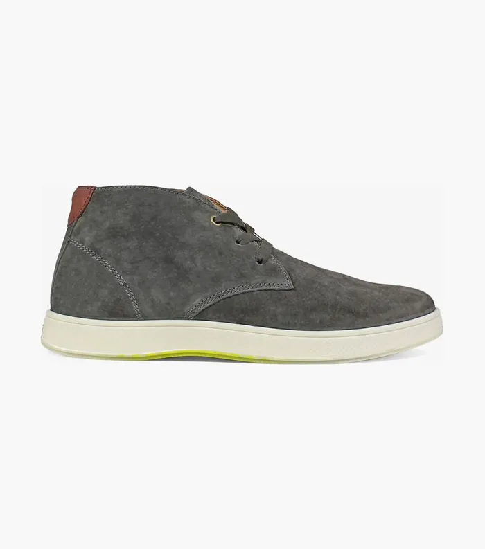 Men Edge Plain Toe Chukka Boot Charcoal Florsheim Casual Shoes