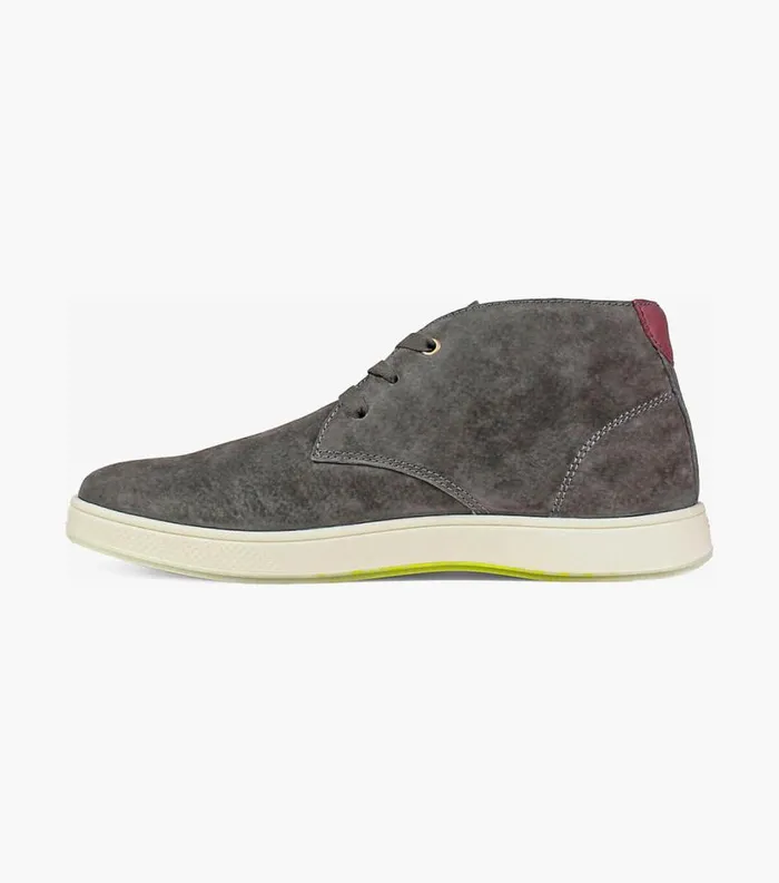 Men Edge Plain Toe Chukka Boot Charcoal Florsheim Casual Shoes