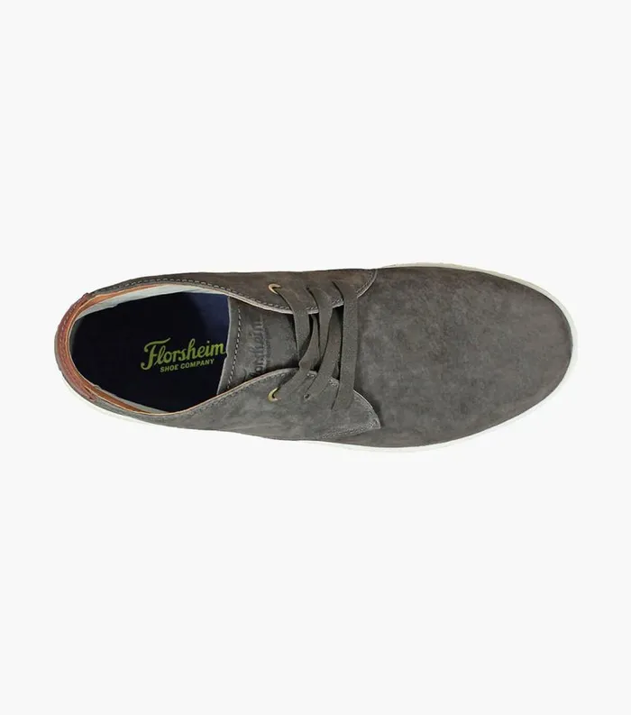 Men Edge Plain Toe Chukka Boot Charcoal Florsheim Casual Shoes