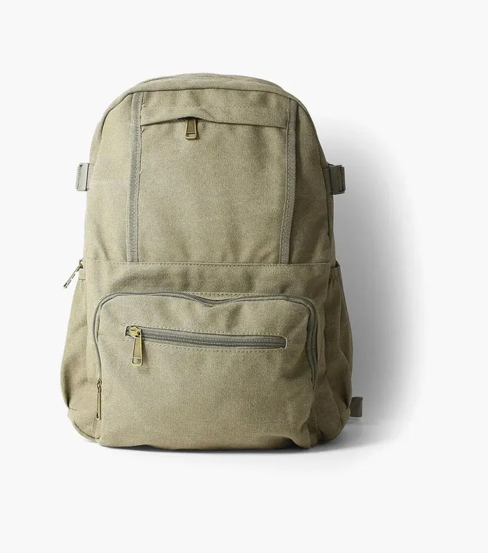 Men Enzo Canvas Backpack Green Florsheim Bags